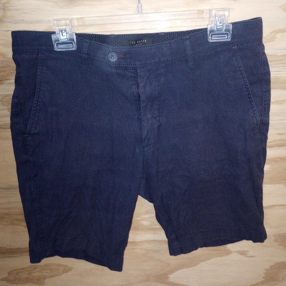 Men's Ted Baker Navy Shorts 33R Chino Cotton
